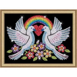 KSG Crafts Doves Of Hope Sequin Kit