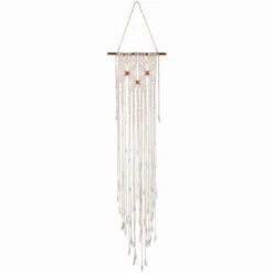 Solid Oak Flowers Macrame