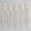 Solid Oak Beaded Banner Macrame