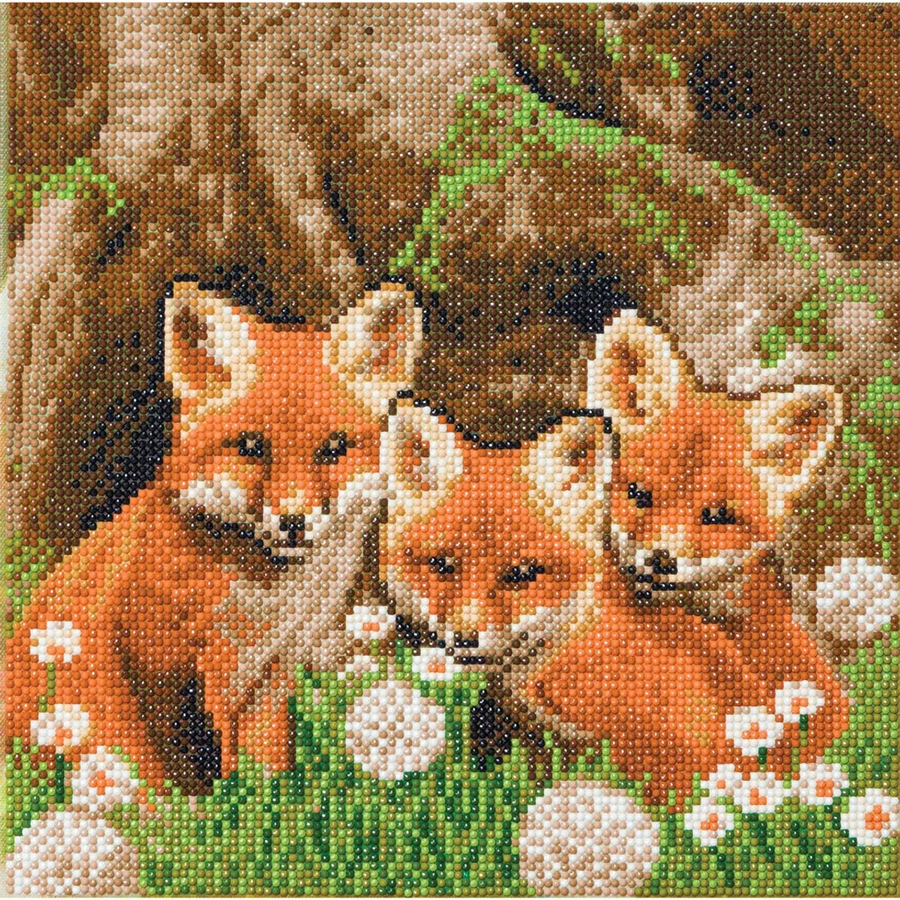 Crystal Art Foxes Diamond Painting 1 Crystal Art Foxes Diamond Painting