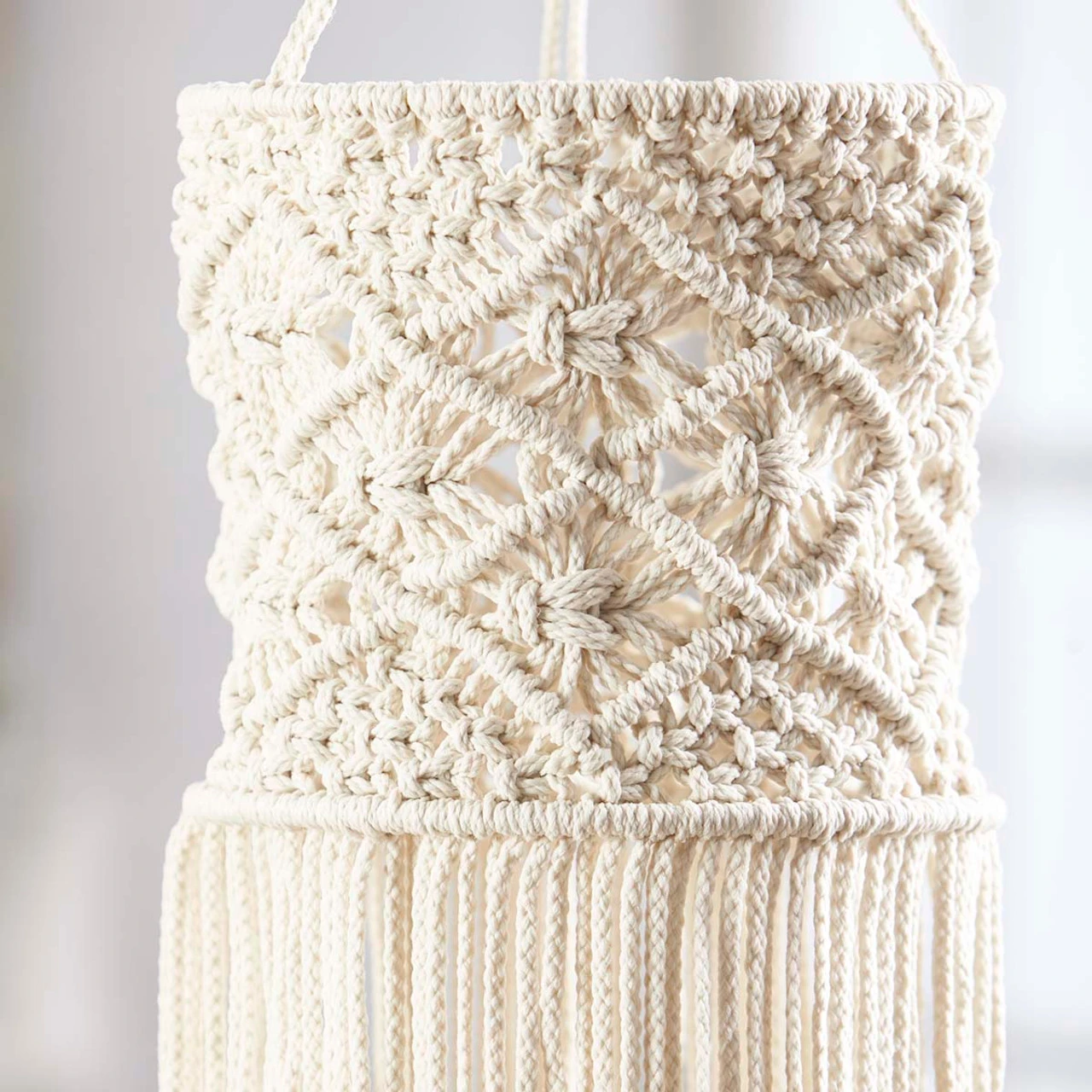 Herrschners Ocean Breeze Windsock Macrame 2 Herrschners Ocean Breeze Windsock Macrame - Image 2