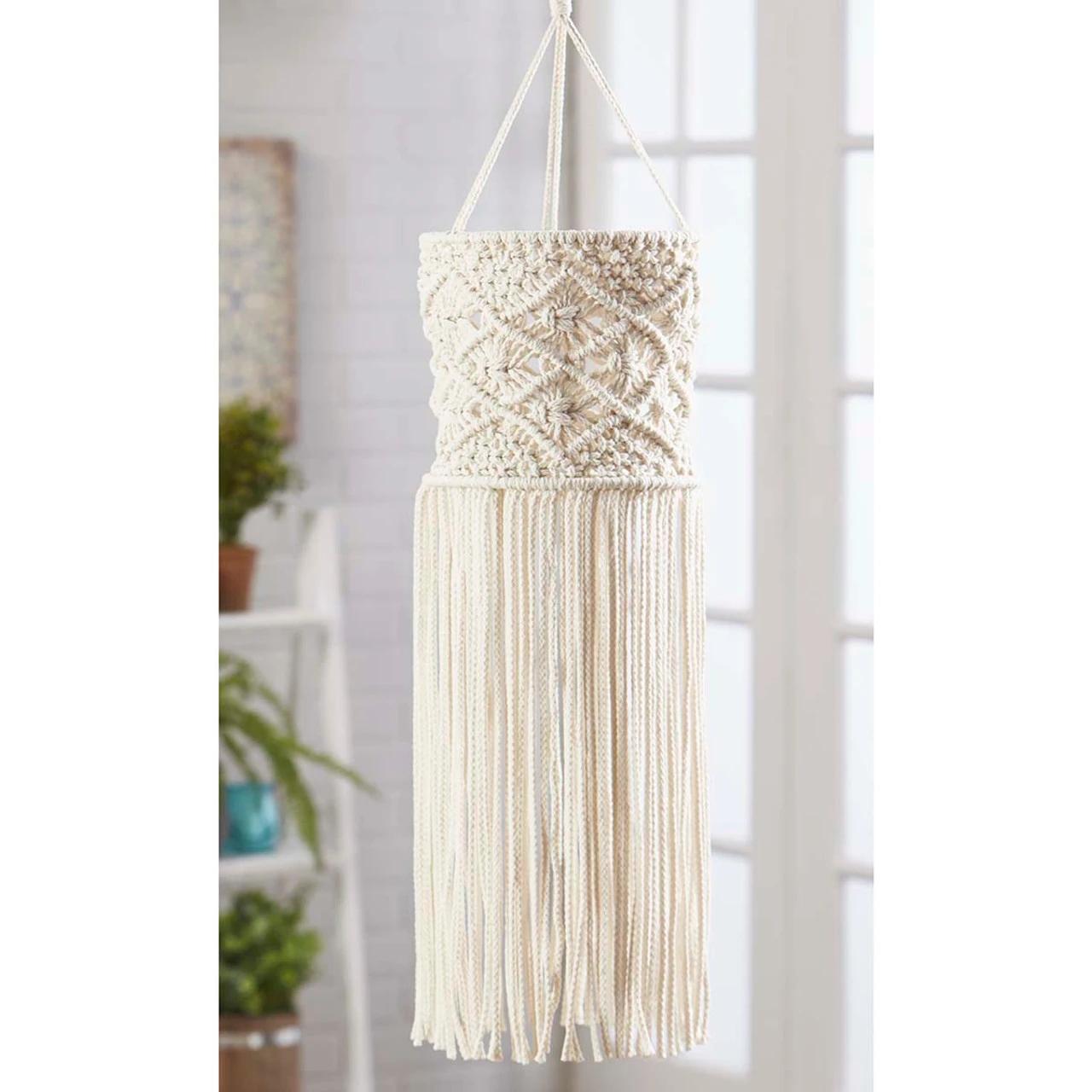 Herrschners Ocean Breeze Windsock Macrame 1 Herrschners Ocean Breeze Windsock Macrame