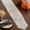 Herrschners Diamond Trellis Table Runner Macrame