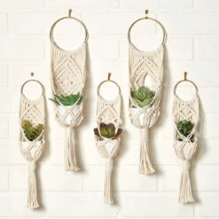 Herrschners Twist Knots Plant Hanger Macrame
