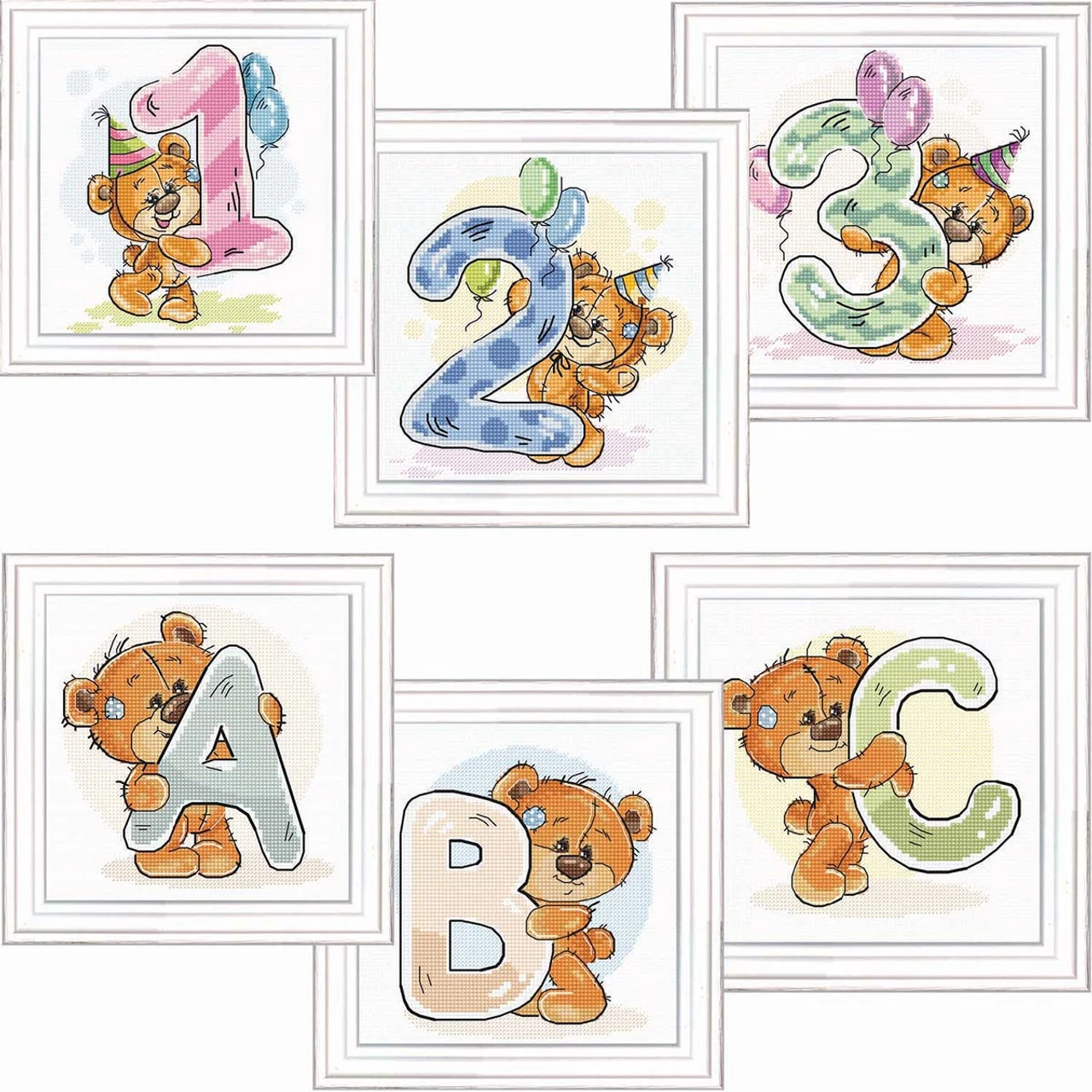 Luca-S ABC & 123 Counted Cross-Stitch Kit 1 Luca-S ABC & 123 Counted Cross-Stitch Kit