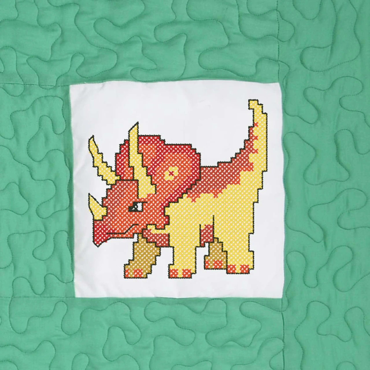 Herrschners Jurassic Kid's Quilt Blocks Stamped Cross-Stitch 3 Herrschners Jurassic Kid's Quilt Blocks Stamped Cross-Stitch - Image 3