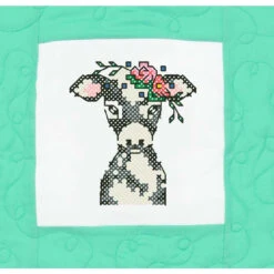 Herrschners Flower Farm Animals Kid's Quilt Blocks Stamped Cross-Stitch 6 Herrschners Flower Farm Animals Kid's Quilt Blocks Stamped Cross-Stitch -Craft Haven Sales 050568 3 34388.1693401026