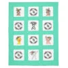 Herrschners Flower Farm Animals Kid's Quilt Blocks Stamped Cross-Stitch