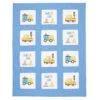 Herrschners Construction Crew Kid's Quilt Blocks Stamped Cross-Stitch