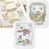 Baby By Herrschners Assorted Quilt Trio Stamped Cross-Stitch
