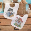 Baby By Herrschners Pirate Voyage Baby Bibs Stamped Cross-Stitch Kit