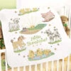 Herrschners Hello Sunshine & Farm Animals Baby Quilt Stamped Cross-Stitch
