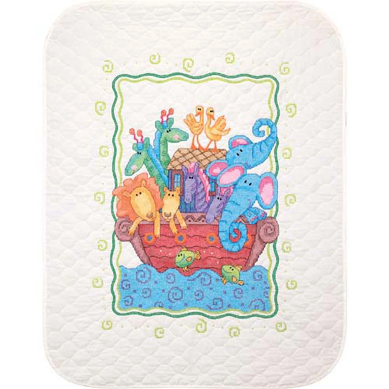 Dimensions Noah’s Ark Baby Quilt Stamped Cross-Stitch Kit 1 Dimensions Noah’s Ark Baby Quilt Stamped Cross-Stitch Kit