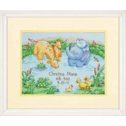 Dimensions Little Pond Birth Record Counted Cross-Stitch Kit