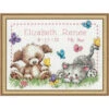 Dimensions Pet Friends Birth Record Counted Cross-Stitch Kit