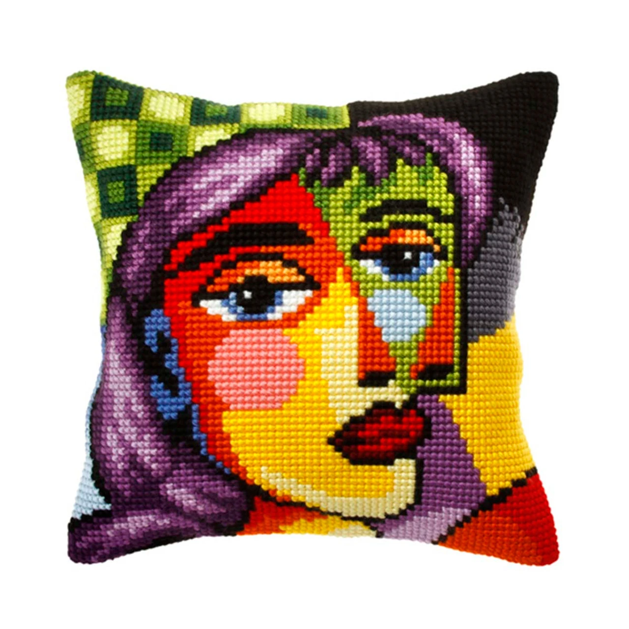 Orchidea Picasso Beauty Pillow Cover Needlepoint Kit 1 Orchidea Picasso Beauty Pillow Cover Needlepoint Kit