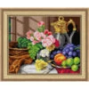 Orchidea Carnations In A Glass Vase Needlepoint Canvas
