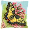 Vervaco Butterfly Pillow Cover Needlepoint Kit