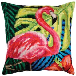 Collection D'Art Pink Flamingo Needlepoint Kit