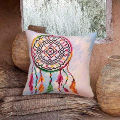 Collection D'Art Dreamcatcher Pillow Cover Needlepoint Kit -Craft Haven Sales 065365 3 52709.1693402840