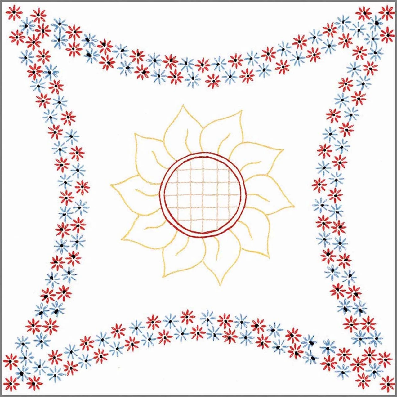 Herrschners Lena Quilt Blocks Stamped Embroidery 2 Herrschners Lena Quilt Blocks Stamped Embroidery - Image 2