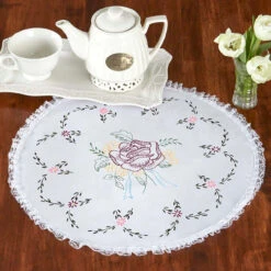 Herrschners Catherine Doily Stamped Embroidery