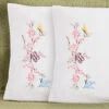 Herrschners Dorothy Pillowcase Pair Stamped Embroidery