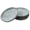 Set/4 Fluted Pie Tin Coasters