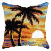 Orchidea Sunset Pillow Cover Latch Hook Kit