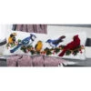 Herrschners Winter Birds Bench Pillow Latch Hook Kit