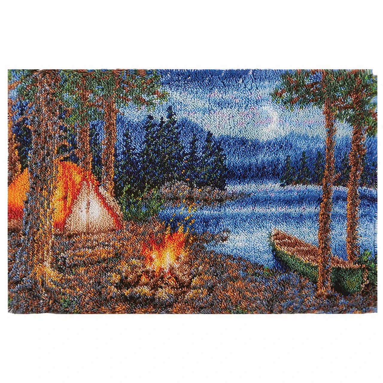 Herrschners Moonlight Campers Latch Hook Kit 1 Herrschners Moonlight Campers Latch Hook Kit