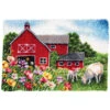 Herrschners Spring Barn Latch Hook Kit