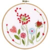 Vervaco Flowers Hoop Stamped Embroidery Kit