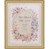 Dimensions Two Hearts Wedding Record Stamped Cross-Stitch Kit