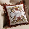 Bucilla Charleston Chirp Monogram Pillow Cover Stamped Embroidery