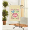 Herrschners Lovebirds Porch Flag Stamped Cross-Stitch Kit