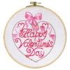 Craftways Happy Valentine's Hoop Stamped Embroidery Kit