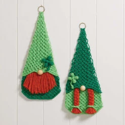 Herrschners Leprechaun Gnomes Macrame