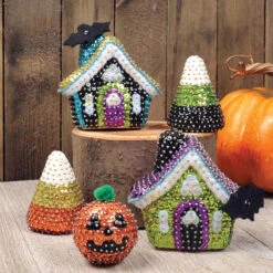 Sunrise Craft & Hobby Haunted Village Sequin Kit