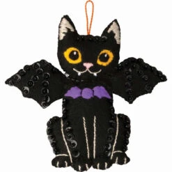 Bucilla Halloween Cats Felt & Sequin Kit -Craft Haven Sales 179649 3 47203.1693418410