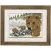 Permin The Brown Bear Counted Cross-Stitch Kit