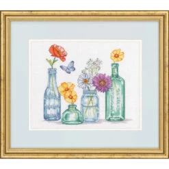 Dimensions Wildflower Jars Counted Cross-Stitch Kit