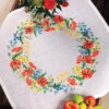Eva Rosenstand Poppies Table Topper Counted Cross-Stitch Kit