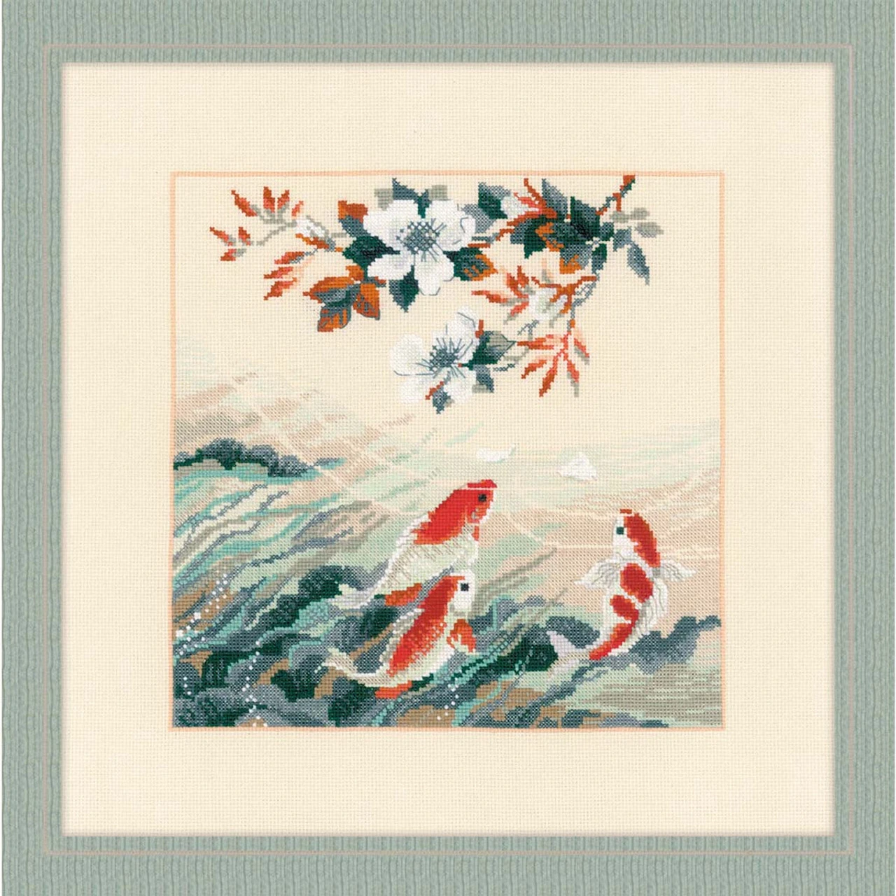 RIOLIS Dancing Fish Counted Cross-Stitch Kit 1 RIOLIS Dancing Fish Counted Cross-Stitch Kit