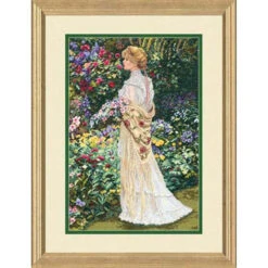 Dimensions In Her Garden Counted Cross-Stitch Kit