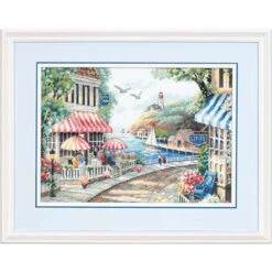 Dimensions Café By The Sea Counted Cross-Stitch Kit