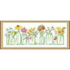 Dimensions Mason Jar Lineup Counted Cross-Stitch Kit