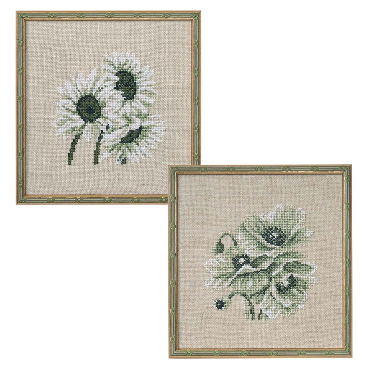 Permin Sunflowers & Poppies On Linen Set Counted Cross-Stitch 1 Permin Sunflowers & Poppies On Linen Set Counted Cross-Stitch