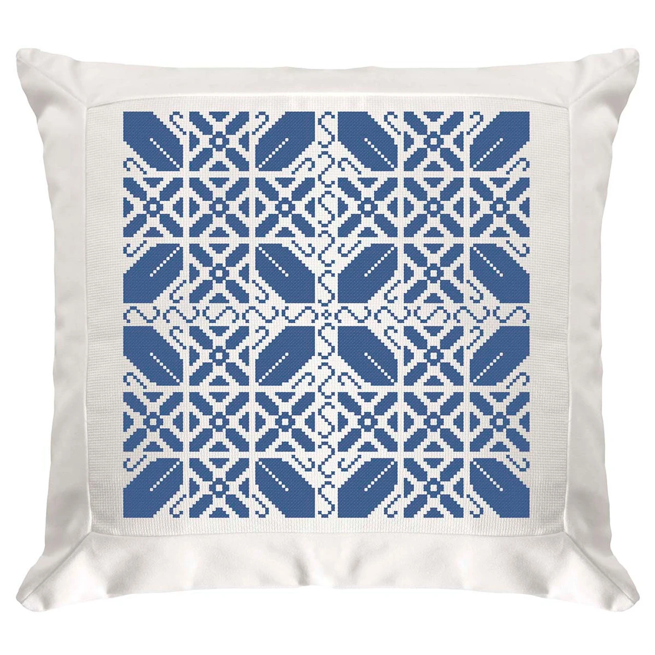 Herrschners Stunning Sapphire II Pillow Cover Counted Cross-Stitch Kit 1 Herrschners Stunning Sapphire II Pillow Cover Counted Cross-Stitch Kit