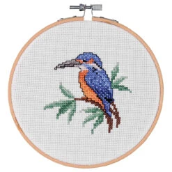Craftways Summer Bird Hoop Counted Cross-Stitch Kit